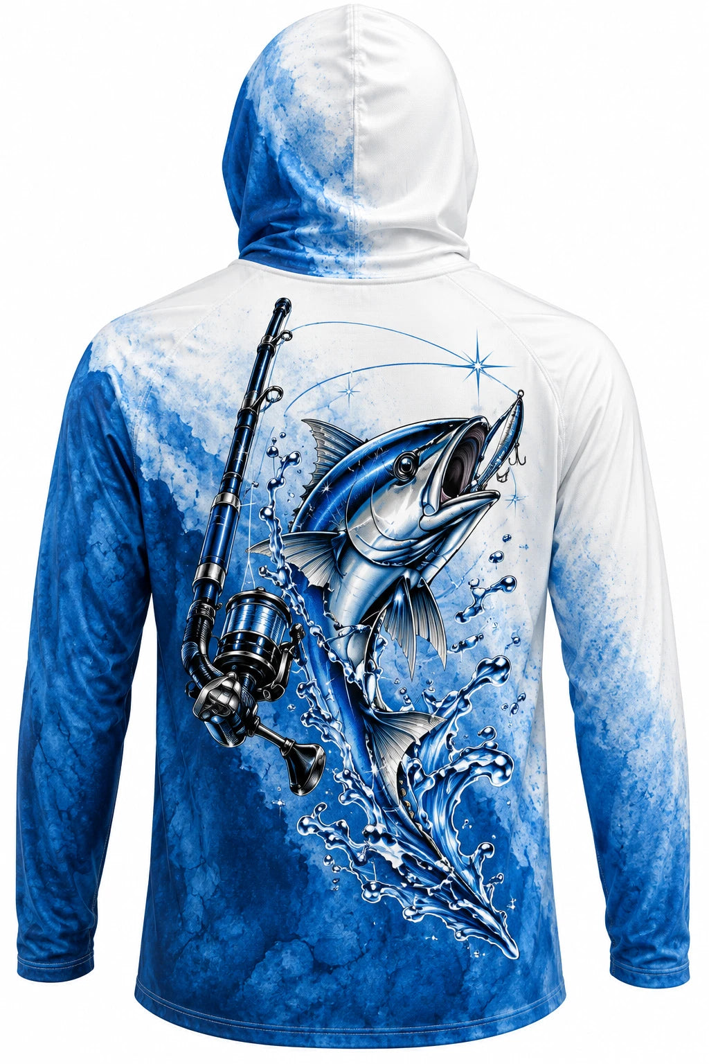 Bluewater Tuna Fishing Performance Hoodie – Long Sleeve Fishing Shirt